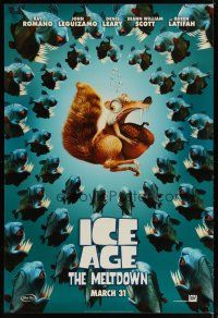 1c019 ICE AGE: THE MELTDOWN style A advance DS Canadian 1sh '06 wacky image of squirrel & piranhas!