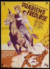 1c825 SIERRA Danish '50 cowboy Audie Murphy w/pretty Wanda Hendrix in western action, Burl Ives!