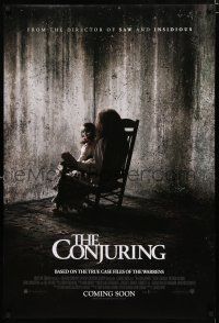 1c253 CONJURING chair advance DS English 1sh '13 based on the true case files of the Warrens!