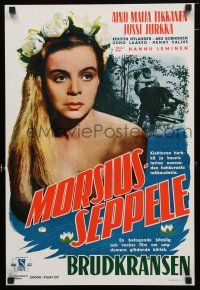 1c358 BRIDAL WREATH Finnish '54 Hannu Leminen's Morsiusseppele, Finnish romance!