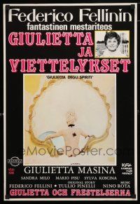 1c383 JULIET OF THE SPIRITS Finnish '65 Fellini's Giulietta degli Spiriti, Giulietta Masina!