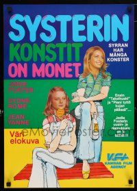 1c395 MOI, FLEUR BLEUE Finnish '77 cool different image of young Jodie Foster!