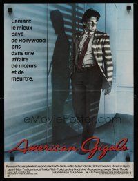 1c079 AMERICAN GIGOLO French 15x21 '80 male prostitute Richard Gere is framed for murder!
