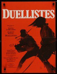 1c089 DUELLISTS French 15x21 '77 Ridley Scott, Keith Carradine, Harvey Keitel, sword fighting art!