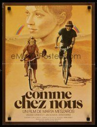 1c091 OLYAN MINT OTTHON French 15x21 '78 great artwork of father & daughter on bicycles!