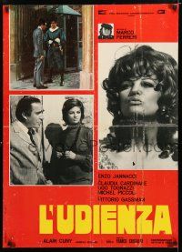 1c476 PAPAL AUDIENCE Italian lrg pbusta '71 L'udienza, Enzo Jannacci, Claudia Cardinale!
