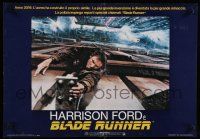 1c492 BLADE RUNNER Italian photobusta '82 Ridley Scott sci-fi classic, Harrison Ford in peril!