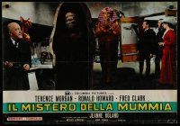 1c499 CURSE OF THE MUMMY'S TOMB Italian photobusta '64 Terence Morgan, Hammer blood-curdling horror!