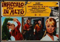 1c515 HANG 'EM HIGH Italian photobusta '68 Clint Eastwood, they hung the wrong man!