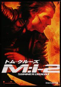 1c717 MISSION IMPOSSIBLE 2 teaser DS Japanese 29x41 '00 Tom Cruise, sequel directed by John Woo!