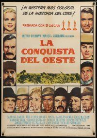1c028 HOW THE WEST WAS WON Spanish '64 John Ford epic, Debbie Reynolds, Peck & all-star cast!