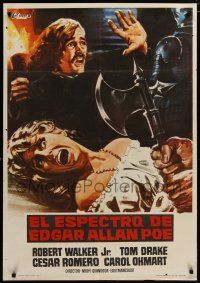 1c034 SPECTRE OF EDGAR ALLAN POE Spanish '74 what drove him to bizarre world of madness & murder?