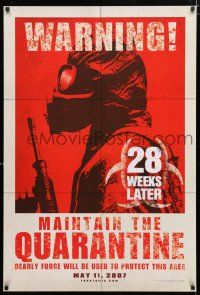 1d006 28 WEEKS LATER teaser DS 1sh '07 Catherine McCormack, Robert Carlyle, zombies!