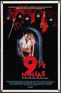 1d016 9 1/2 NINJAS 1sh '90 Michael Phenicie, the first erotic martial arts action comedy!