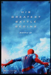 1d037 AMAZING SPIDER-MAN 2 teaser 1sh '14 Andrew Garfield, his greatest battle begins!