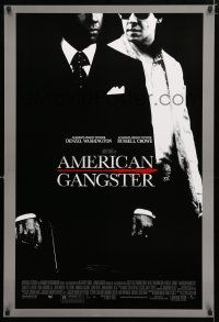 1d040 AMERICAN GANGSTER DS 1sh '07 Denzel Washington, Russell Crowe, Ridley Scott directed!