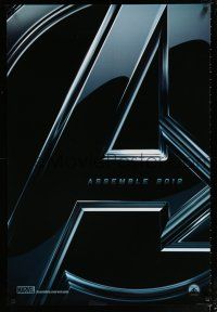 1d056 AVENGERS teaser DS 1sh '12 Chris Hemsworth, Scarlett Johansson, assemble 2012!