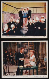 1e263 HIT THE DECK 2 color 8x10 stills '55 Debbie Reynolds, Russ Tamblyn, sailors in dance routine