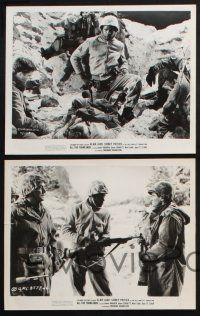 1e864 ALL THE YOUNG MEN 4 8x10 stills '60 Alan Ladd & Sidney Poitier in the Korean War!