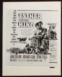 1e572 ESTHER & THE KING 11 8x10 stills '60 Mario Bava & Walsh Biblical epic, 6 cool art stills!
