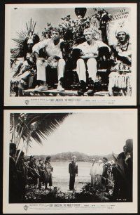 1e364 HIS MAJESTY O'KEEFE 20 8x10 stills '54 Burt Lancaster & sexy Joan Rice in Fiji!