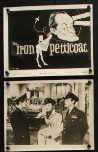 1e402 IRON PETTICOAT 18 8x10 stills '56 images of Bob Hope & Katharine Hepburn hilarious together!
