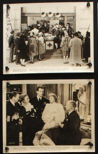 1e489 PRACTICALLY YOURS 14 8x10 stills '44 Claudette Colbert, Air Force pilot Fred MacMurray!