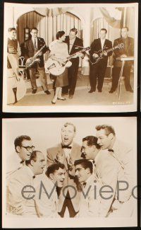 1e892 ROCK AROUND THE CLOCK 4 8x10 stills '56 Bill Haley & His Comets and Alan Freed together!