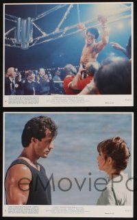 1e226 ROCKY III 5 8x10 mini LCs '82 boxer & director Sylvester Stallone, Meredith, Weathers, Mr. T!