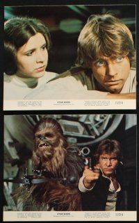 1e109 STAR WARS 8 color 8x10 mini LCs '77 Luke Skywalker, Obi-Wan, Darth Vader, Han Solo, Leia!