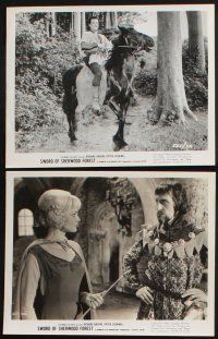 1e308 SWORD OF SHERWOOD FOREST 25 8x10 stills '60 Richard Greene as Robin Hood, Peter Cushing!