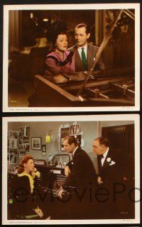 1e228 UNFINISHED BUSINESS 5 color 8x10 stills '41 Robert Montgomery & pretty Irene Dunne!