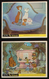 1e008 ARISTOCATS 12 color English FOH LCs '71 Walt Disney feline jazz musical cartoon!