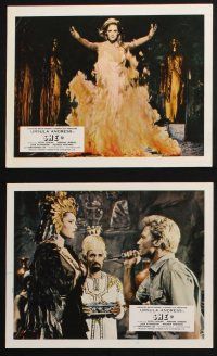 1e105 SHE 8 color English FOH LCs '65 Hammer, Cushing, w/ image of sexy Ursula Andress in flames!