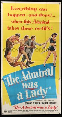 1f601 ADMIRAL WAS A LADY 3sh '50 Edmond O'Brien, boxer & cab driver lust after sexy Wanda Hendrix!