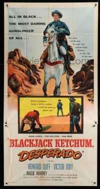 1f617 BLACKJACK KETCHUM DESPERADO 3sh '56 Howard Duff, they couldn't outgun Blackjack Ketchum!