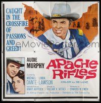 1f120 APACHE RIFLES 6sh '64 Audie Murphy vowed to stop the bloodshed of two warring nations!