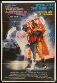 1f295 BACK TO THE FUTURE II Argentinean '89 art of Michael J. Fox & Christopher Lloyd by Drew!