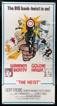 1f596 $ 3sh '71 great art of bank robbers Warren Beatty & Goldie Hawn, The Heist!