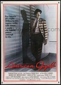 1f434 AMERICAN GIGOLO Italian 1p '80 handsomest male prostitute Richard Gere is framed for murder!