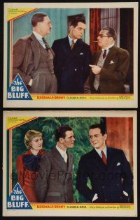 1g923 BIG BLUFF 2 LCs '33 Reginald Denny acts and directs, Claudia Dell, Jed Prouty!