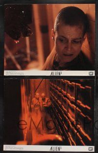 1g028 ALIEN 3 8 color 11x14 stills '92 Sigourney Weaver, 3 times the danger, 3 times the terror!