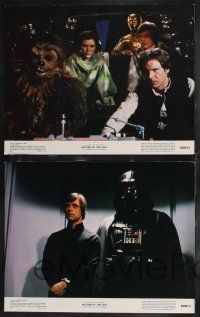 1g383 RETURN OF THE JEDI 8 color 11x14 stills '83 Luke, Leia, Han, Chewbacca, Darth Vader, Lando!
