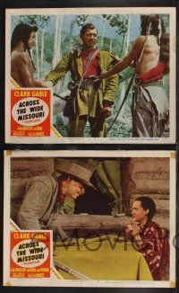 1g648 ACROSS THE WIDE MISSOURI 5 LCs '51 Clark Gable & Native American Indian Maria Elena Marques!