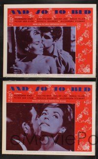 1g034 AND SO TO BED 8 LCs '65 Hildegarde Knef, Lilli Palmer, Daliah Lavi, German sex!