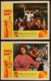 1g035 ANGEL BABY 8 LCs '61 George Hamilton & Burt Reynolds with sexy Salome Jens!