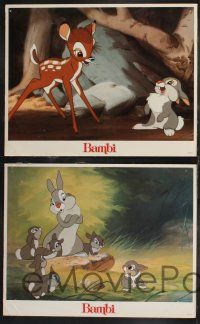 1g593 BAMBI 6 LCs R88 Walt Disney cartoon deer classic, great images with Thumper!