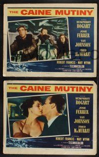 1g843 CAINE MUTINY 3 LCs '54 Humphrey Bogart, Van Johnson, Fred MacMurray, May Wynn!
