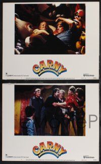 1g087 CARNY 8 LCs '80 Jodie Foster, Robbie Robertson, 1 w/ Gary Busey in carnival clown make up!