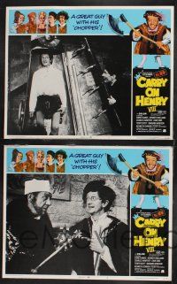 1g088 CARRY ON HENRY VIII 8 LCs '72 Sidney James, Gerald Thomas historic English comedy!